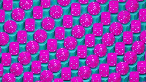 Dice Seamless Pattern Stock Illustration