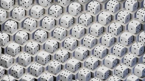 Dice Seamless Pattern Stock Illustration