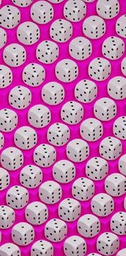 Dice Seamless Pattern Stock Photos