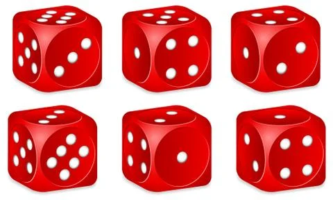 Dice set Stock Illustration