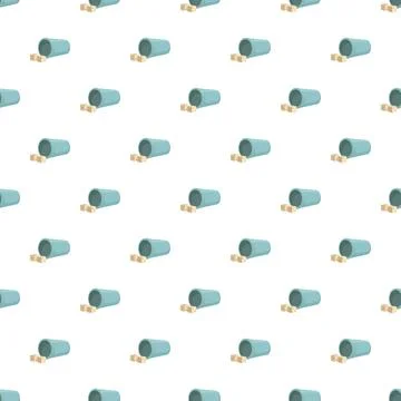 Dice shaker with cubes pattern for gambling background Stock Illustration