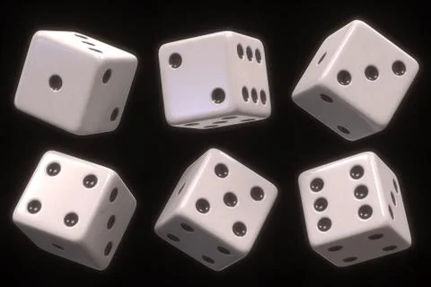 Dice Six Sides Stock Illustration