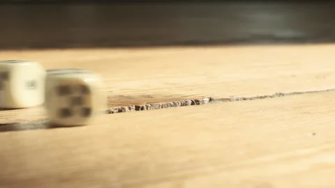 Dice in slow motion Stock Footage 132286307