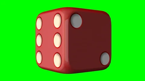 Dice spin animation loop Stock Footage 87258147