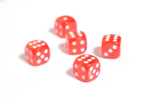 Dice on the table Stock Photos