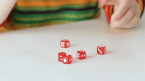 Dice Throwing Stock-Footage 22292701