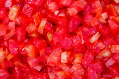 Dice tomato Stock Photos