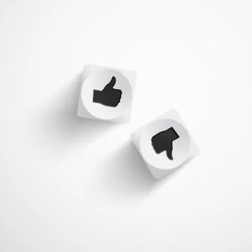 Dice on white background イラスト素材