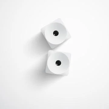 Dice on white background Иллюстрация