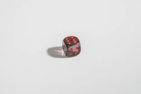 Dice on a white background. Not isolate Stock Photos