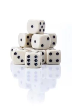 Dice on a white background Фото