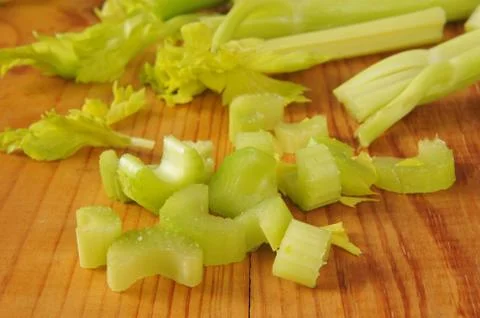 Diced celery Stock Photos