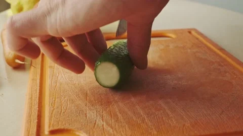 Diced cucumber close-up. Stock Footage 134555776
