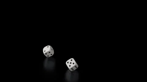 Dice.Gambling Dices rolling. Slow motion. Camera follow the playing dice Stock Footage 246474602