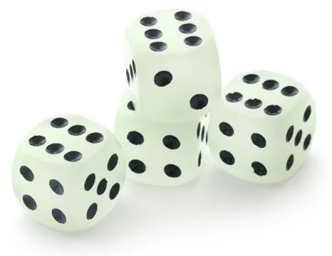 Dices closeup Stock Photos