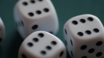 Dices dolly shot, dice, cubes Stock Footage 85695301