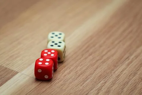 Dices on the floor Stock Photos