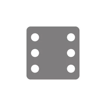 Dices icon Simple web black icon, can be used as web element icon Stock Illustration