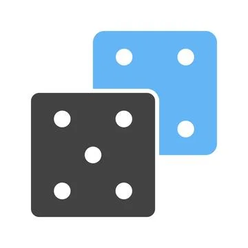 Dices icon vector image. Stock Illustration