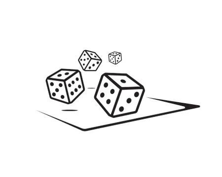 Dices illustration Stock Illustration