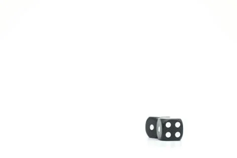 Dices over white background. Stock Photos
