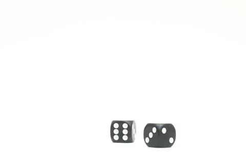Dices over white background. Stock Photos