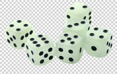 Dices over white background Stock Photos