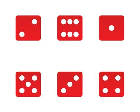 Dices set Stock Illustration