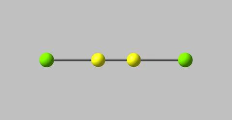 Dichloroacetylene molecular structure isolated on grey Stock Illustration
