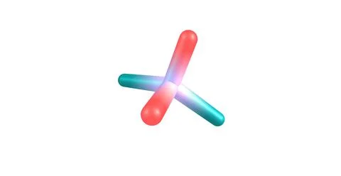 Dichloromethane molecular structure isolated on white Stock Illustration