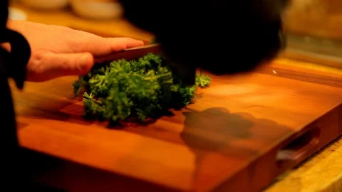Dicing Parsely Stock Footage 117539053