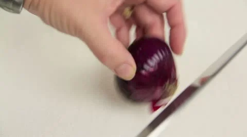 Dicing Red Onion 스톡 동영상 10678322