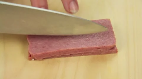 Dicing Spam 스톡 동영상 9181204