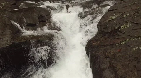 Dicks Creek Falls  Stock Footage 66839370