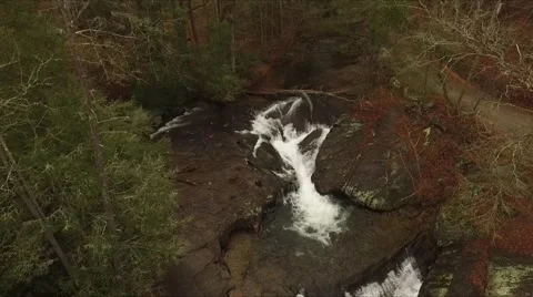 Dicks Creek Falls  Stock Footage 66840713