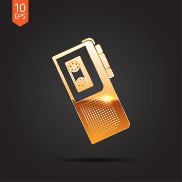 Dictaphone icon Stock Illustration
