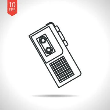 Dictaphone icon Stock Illustration