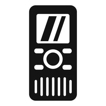 Dictaphone translator icon, simple style Stock Illustration