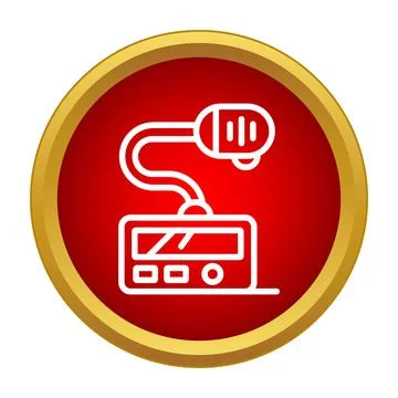 Dictaphone voice recording device for office communication Stock Illustration