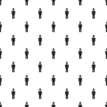 Dictator man pattern seamless Stock Illustration
