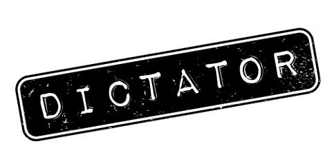 Dictator rubber stamp Stock Illustration
