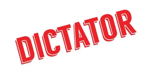 Dictator rubber stamp Stock Illustration