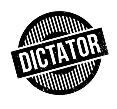 Dictator rubber stamp Stock Illustration