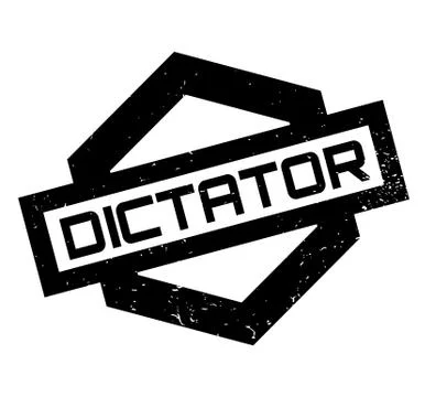 Dictator rubber stamp Stock Illustration