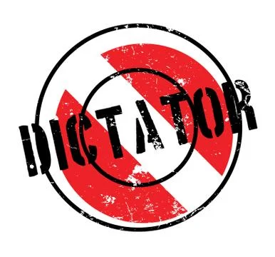 Dictator rubber stamp Stock Illustration