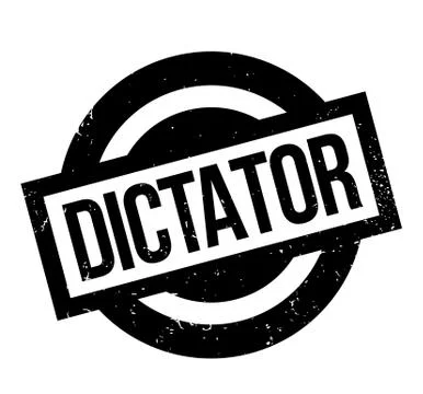 Dictator rubber stamp Stock Illustration