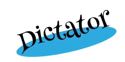 Dictator rubber stamp Stock Illustration