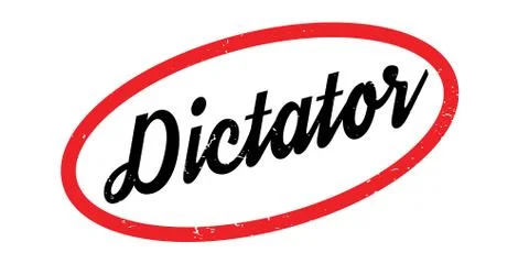 Dictator rubber stamp Stock Illustration