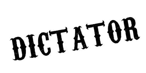 Dictator rubber stamp Stock Illustration