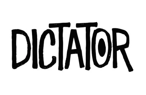 Dictator typographic stamp Stock Illustration